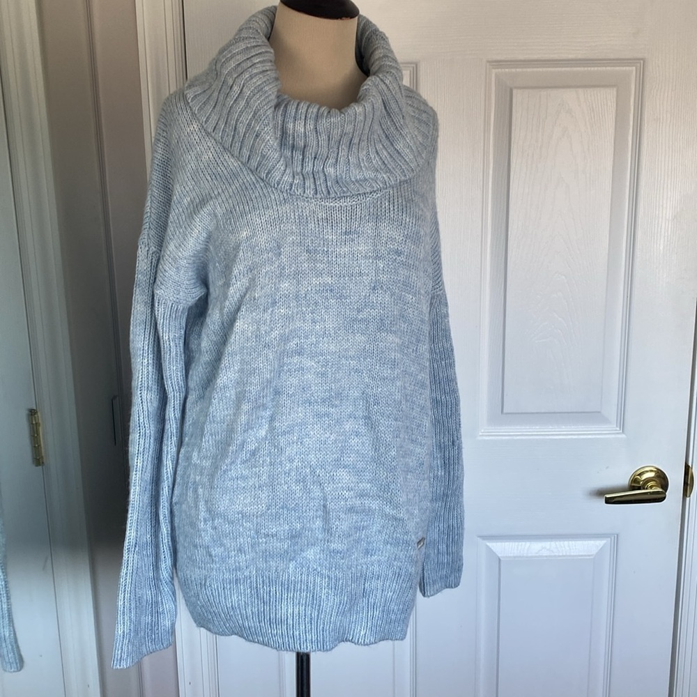 Bench Sz S Marled Blue SnuggleHug Oversized Cotton Sweater